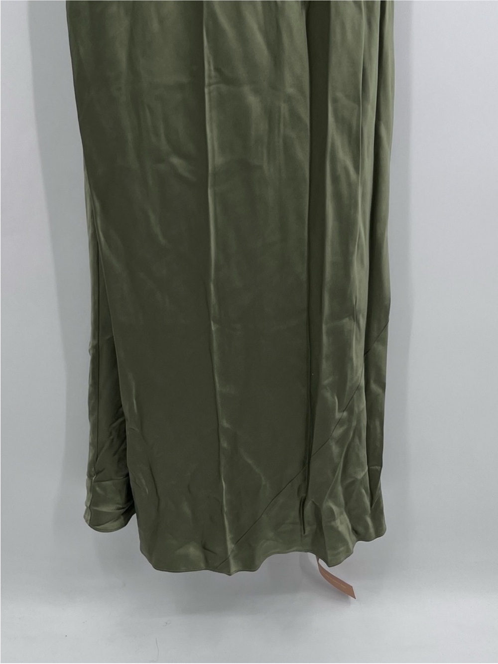 Reformation Chania Artichoke Silk Olive Green Slip Maxi Lace NWT Gown Dress XL - Picture 11 of 13
